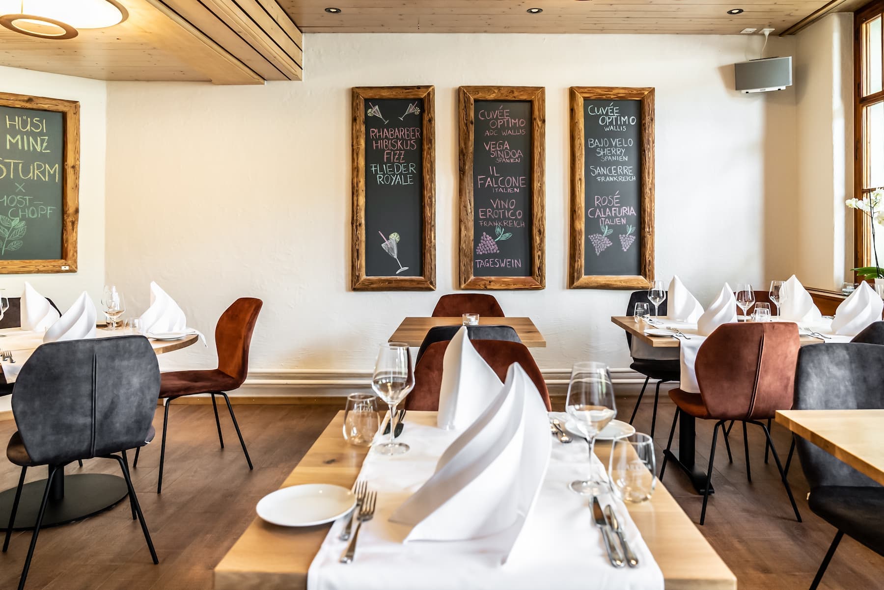 Blick in das Restaurant Ziegelhüsi in Stettlen-Deisswil